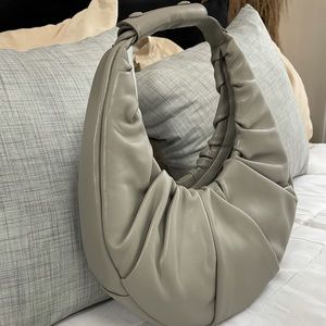 Staud soft leather moon bag.